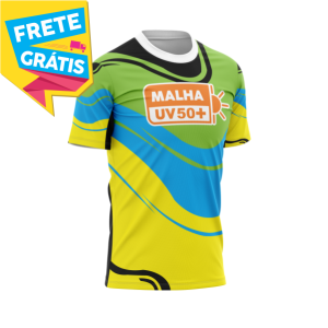 CAMISETA UV50+ MASCULINA MALHA ACTIVE PROTEÇÃO SOLAR UV50+ PERSONALIZADA MASCULINO ADULTO 4X0 COR ULTRA-HD EPSON 92,5% POLIÉSTER | 7,5% ELASTANO IMPRESSÃO TOTAL / TINTA ORIGINAL MADE IN JAPAN FRETE GRÁTIS NAS COMPRAS ACIMA DE 100,00, CONSULTE AS REGIÕES.