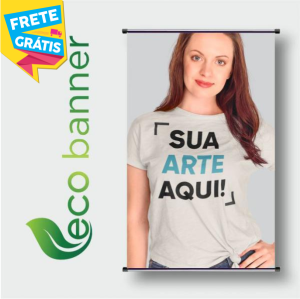 ECO BANNER HD 100CM TECIDO FIBRA SINTÉTICA DTEX 180GR LARGURA 100CM IMPRESSÃO ULTRA-HD QUALIDADE EPSON BASTÃO E CORDÃO / TINTA ORIGINAL MADE IN JAPAN FRETE GRÁTIS NAS COMPRAS ACIMA DE 100,00, CONSULTE AS REGIÕES.